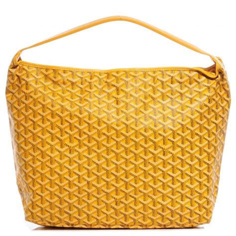 GOYARD Goyardine Fidji Zip Hobo Yellow 91559